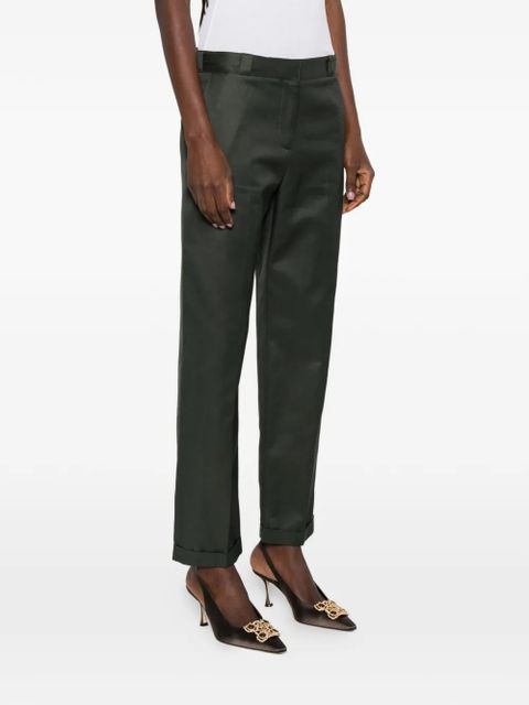 TOM FORD cuffed trousers - Green