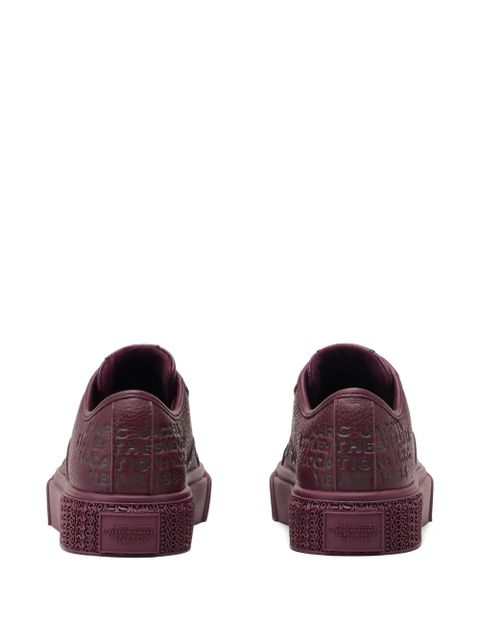 Marc Jacobs embossed-logo platform sneakers - Purple