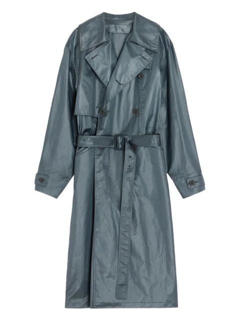 LEMAIRE metallic trench coat - Blue - zdjęcie produktu nr 1