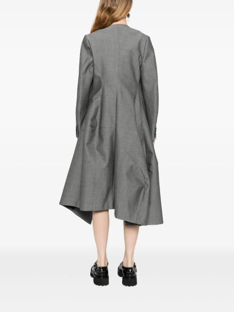 Comme Des Garçons asymmetric wool coat - Grey