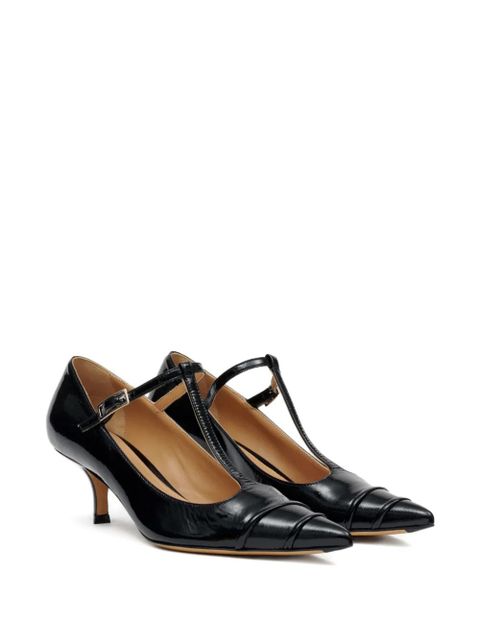 Maison Margiela 55mm Kinkies patent-leather T-bar pumps - Black - zdjęcie produktu nr 2