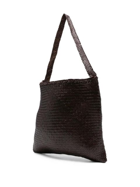 DRAGON DIFFUSION woven leather shoulder bag - Brown - zdjęcie produktu nr 2