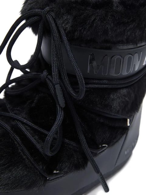 Moon Boot fur lace-up boots - Black - zdjęcie produktu nr 2