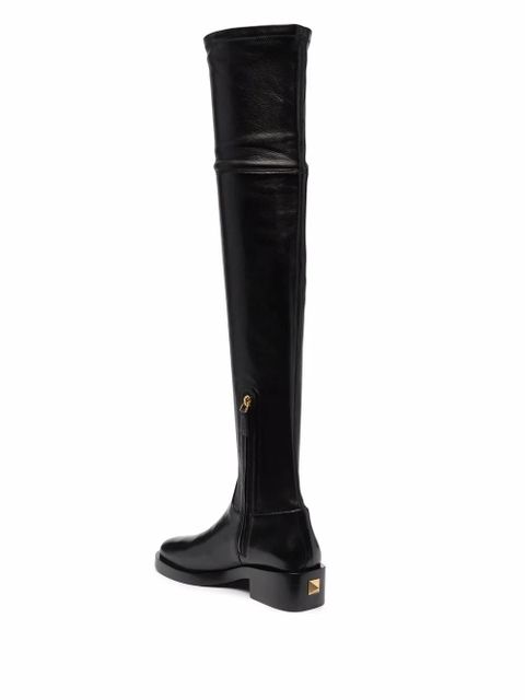 Valentino Garavani 30mm Roman Stud over-the-knee boots - Black - zdjęcie produktu nr 2