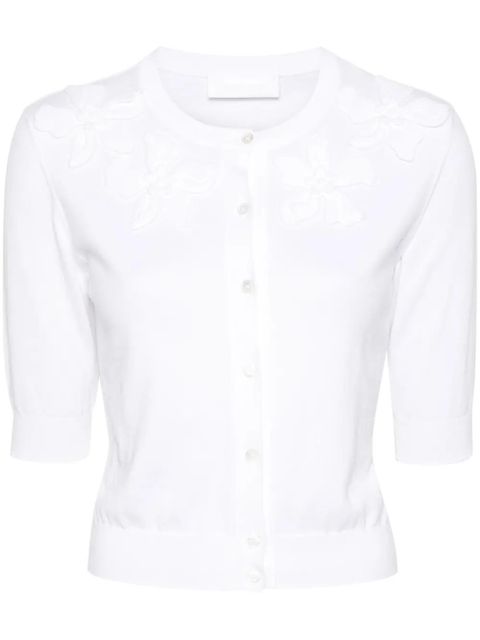 Valentino Garavani embroidered cotton cardigan - White - zdjęcie produktu nr 1
