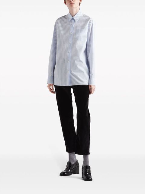 Prada jacquard poplin shirt - White