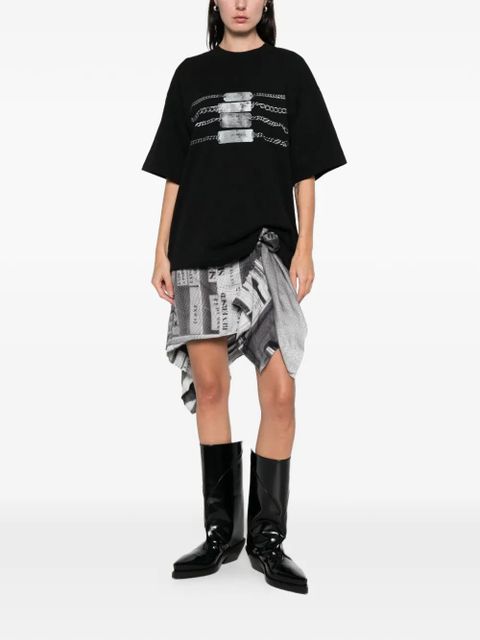 Alexander Wang crew-neck T-shirt - Black - zdjęcie produktu nr 2