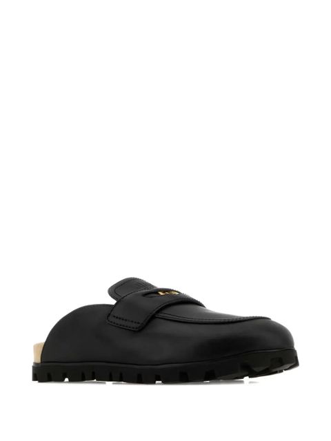 Miu Miu leather mules - Black - zdjęcie produktu nr 2