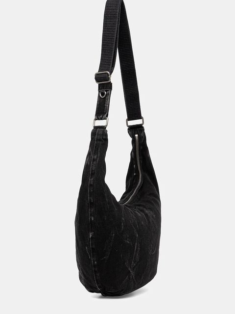 Diesel torebka bawełniana RAVE RAVE HOBO kolor czarny X10414.P4485 - zdjęcie produktu nr 2