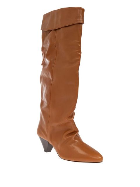 ISABEL MARANT 65mm Elita leather knee-high boots - Brown