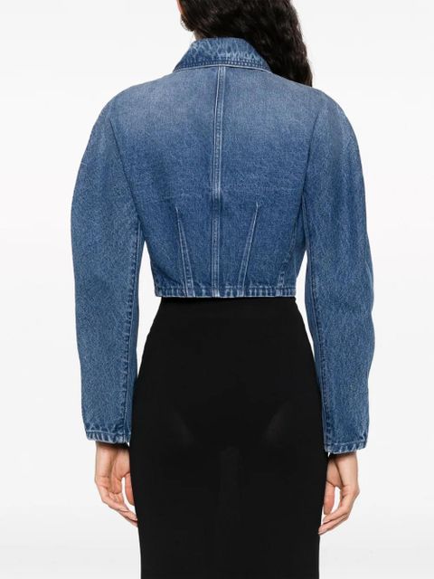 Versace cropped denim jacket - Blue - zdjęcie produktu nr 2