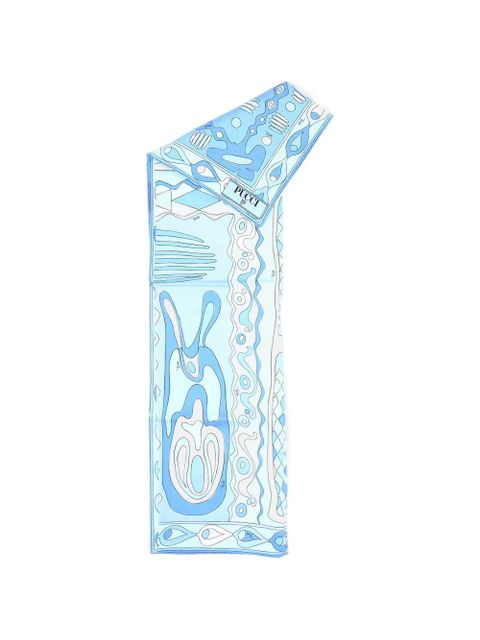 PUCCI Angoli printed scarf - Blue - zdjęcie produktu nr 1