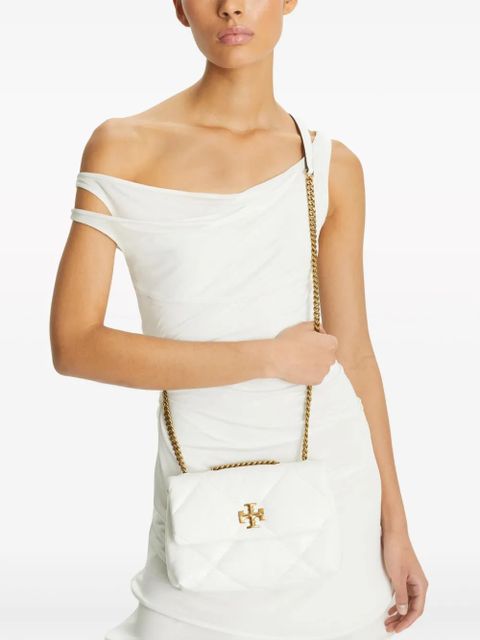 Tory Burch small Kira diamond-quilted convertible shoulder bag - White