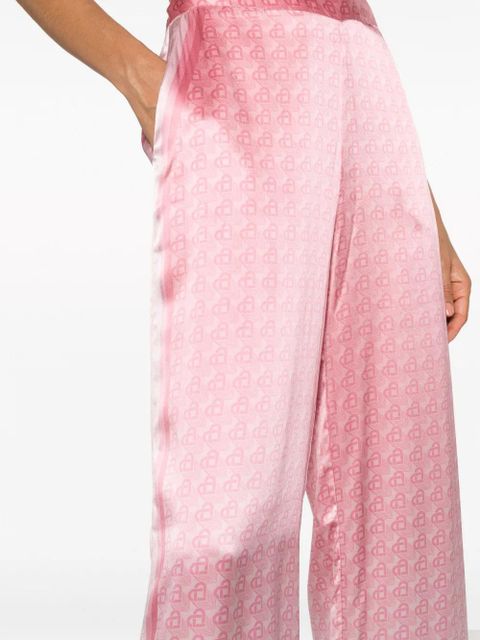 Casablanca Morning City View silk trousers - Pink