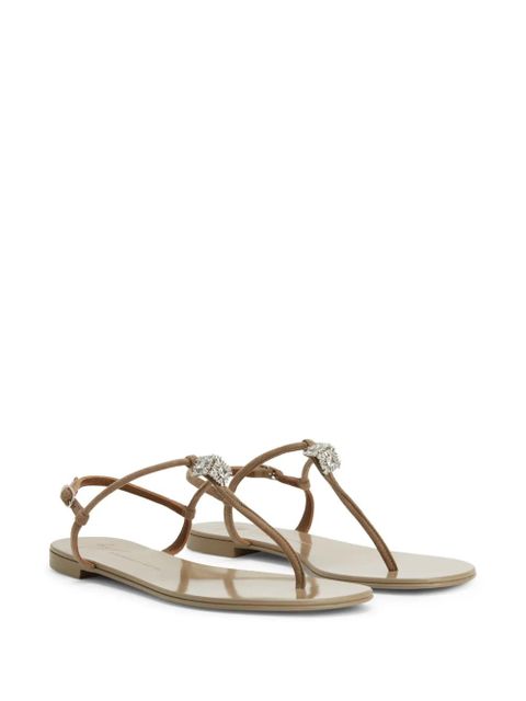 Giuseppe Zanotti Maryland crystal-embellished sandals - Neutrals - zdjęcie produktu nr 2