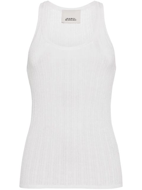 ISABEL MARANT Dorsia open-knit top - White - zdjęcie produktu nr 1