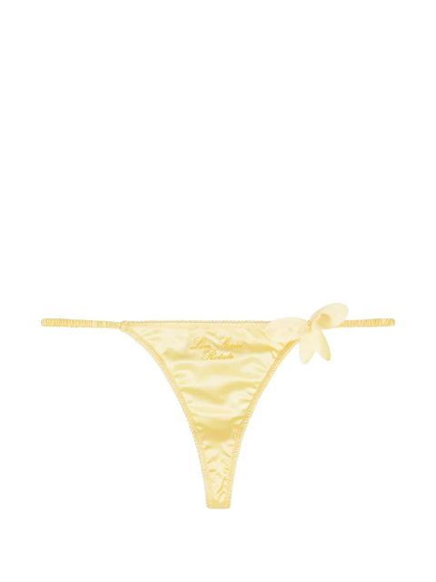 ROTATE BIRGER CHRISTENSEN embroidery flower thong - Yellow - zdjęcie produktu nr 1