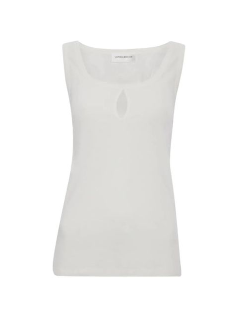 Victoria Beckham cut-out-detail tank top - White - zdjęcie produktu nr 1