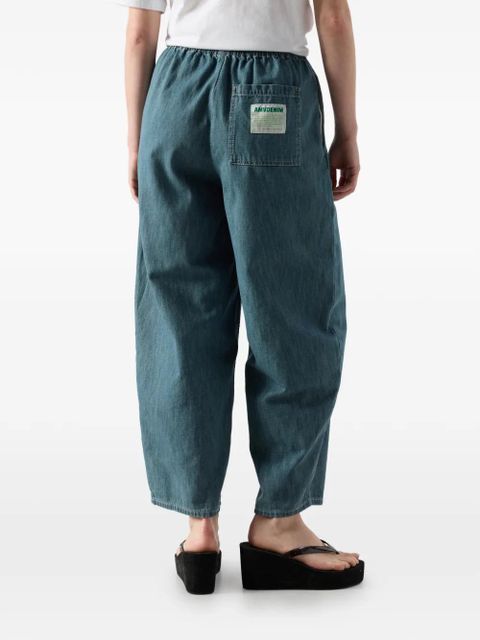 American Vintage Ydopark elasticated denim trousers - Blue