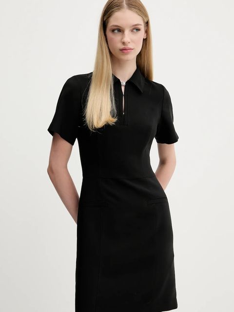 HUGO sukienka kolor czarny mini rozkloszowana 50544764 - zdjęcie produktu nr 1