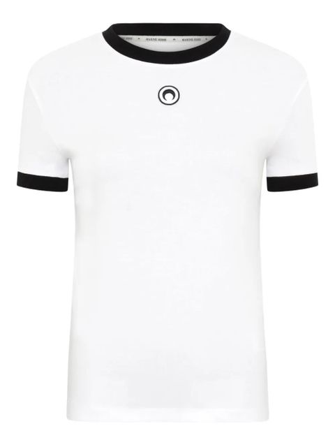 Marine Serre moon-embroidered T-shirt - White - zdjęcie produktu nr 1