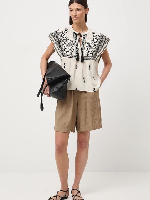 Medicine bluzka z falbanką damska z wiskozy - zdjęcie produktu nr 2