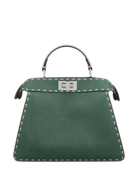 FENDI small Peekaboo ISeeU tote bag - Green - zdjęcie produktu nr 1