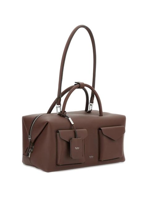 Max Mara padlock flap leather shoulder bag - Brown