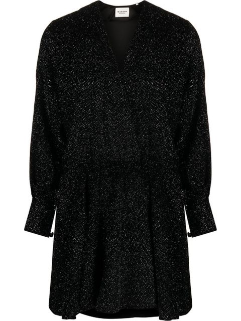 MARANT ÉTOILE Alexane long-sleeve dress - Black - zdjęcie produktu nr 1