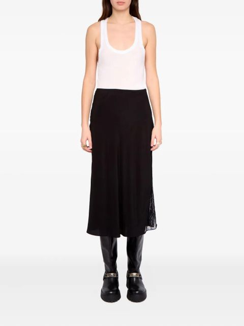 Zadig&Voltaire Jayla lace midi skirt - Black