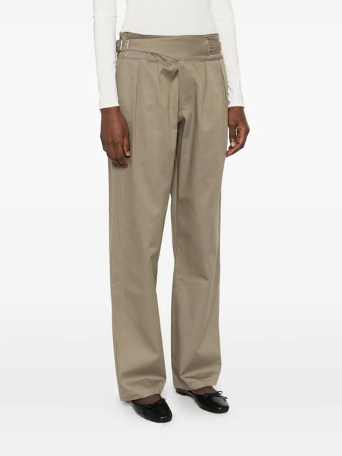 Gimaguas pleated belted trousers - Green