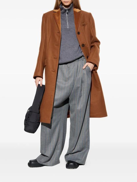 Marni single-breasted wool coat - Brown