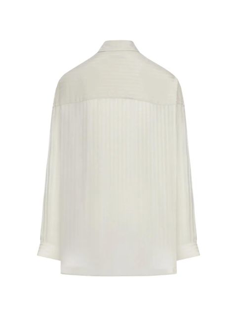 Balenciaga striped pocket shirt - Neutrals - zdjęcie produktu nr 2