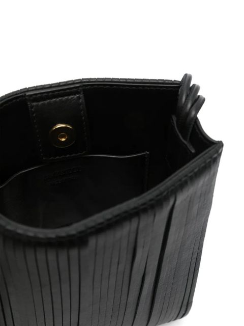 Jil Sander small Tangle Fringe shoulder bag - Black