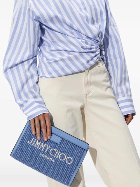 Jimmy Choo Avenue London clutch bag - Blue - zdjęcie produktu nr 2