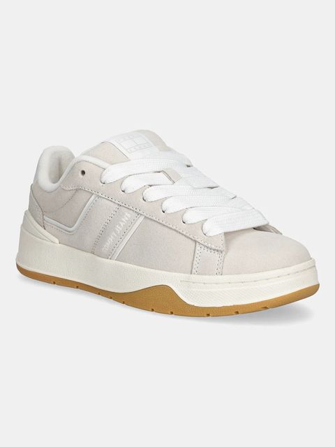 Tommy Jeans sneakersy zamszowe TJW SKATE SNEAKER damskie kolor beżowy EN0EN02808 - zdjęcie produktu nr 1