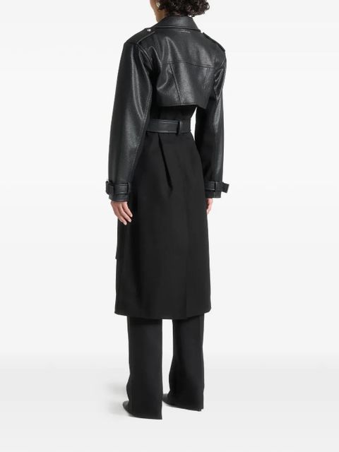 Manière De Voir Aylee belted double-breasted coat - Black - zdjęcie produktu nr 2