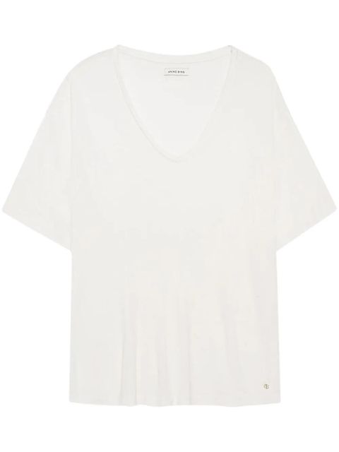 ANINE BING V-neck short-sleeve T-shirt - White - zdjęcie produktu nr 1