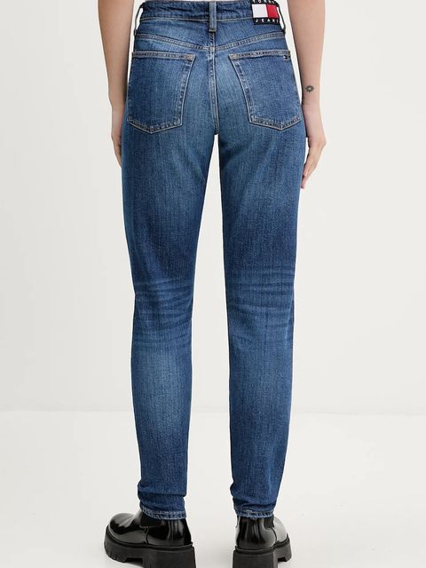 Tommy Jeans jeansy damskie kolor granatowy DW0DW22457