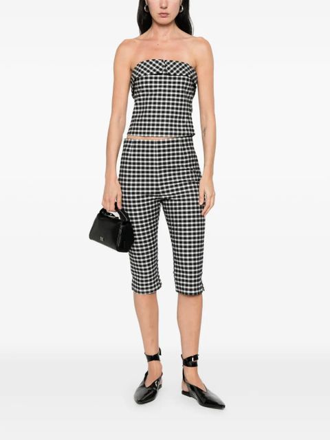 Posse Chiara gingham shorts - Black - zdjęcie produktu nr 2