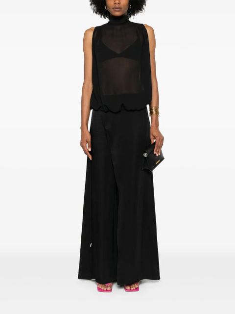 Blumarine satin trousers - Black - zdjęcie produktu nr 2