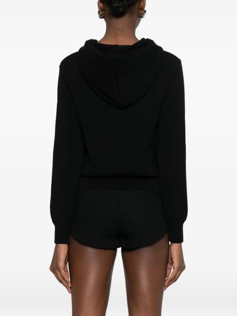 Gimaguas hooded zip cardigan - Black
