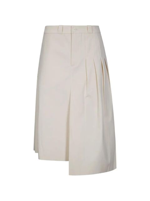 OUR LEGACY Origami lace-insert midi skirt - Neutrals - zdjęcie produktu nr 1