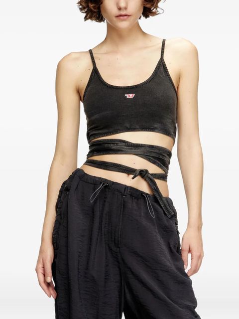 Diesel T-Leya-Tail-R1 strap-detail top - Black