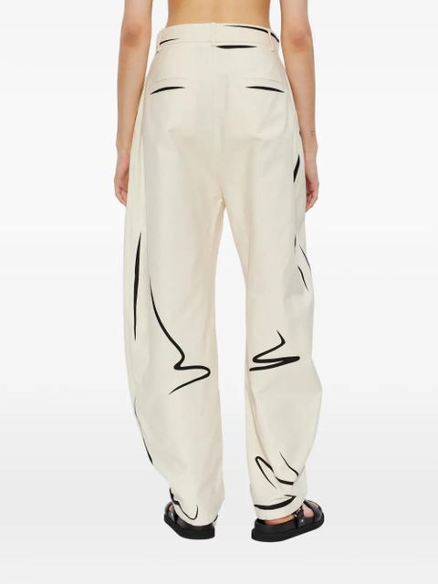 Moschino print trousers - Neutrals