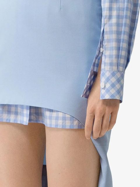 Burberry front cut-out pencil skirt - Blue