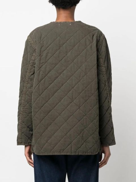 Golden Goose quilted zip-up jacket - Green