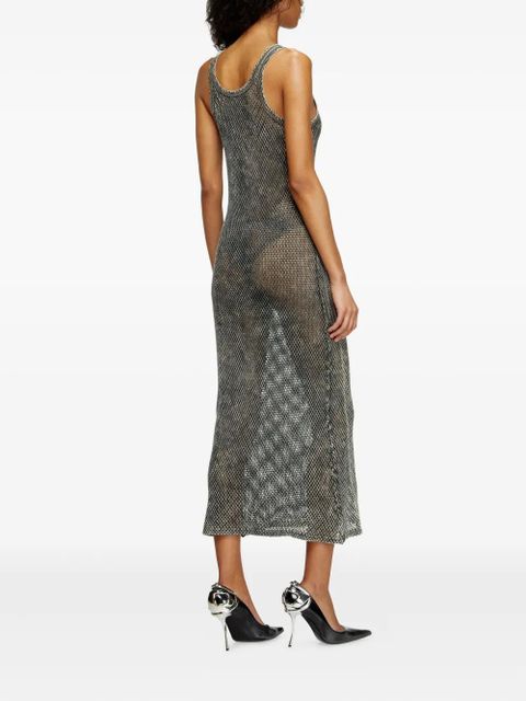 Diesel Maeve-Utlt mesh tank dress - Grey