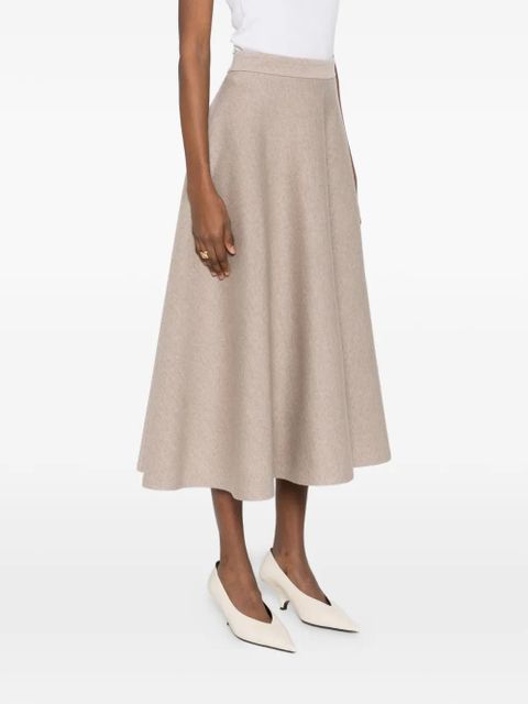 Max Mara A-line midi skirt - Neutrals