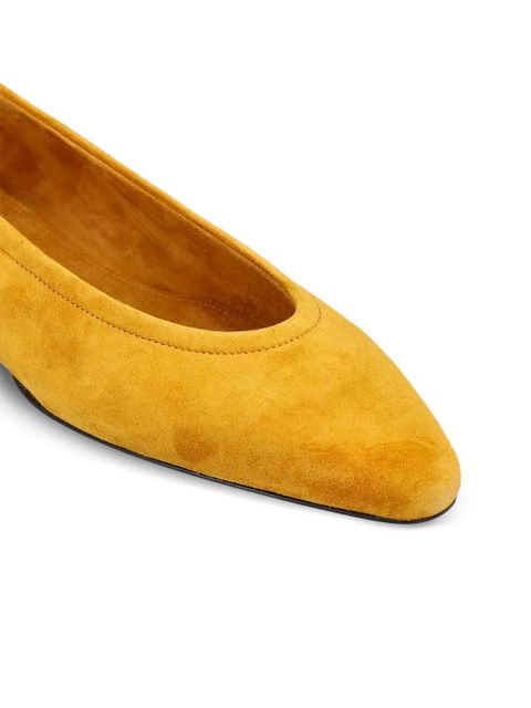 Loro Piana Primula suede ballet flats - Yellow